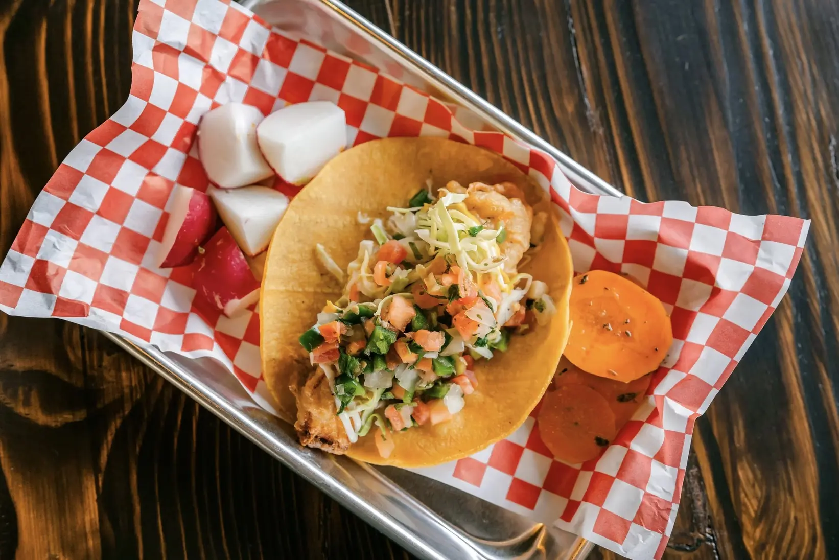 Fresh taco platter