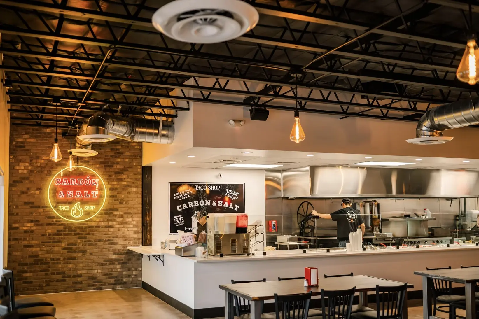 Interior of Carbon and Salt Taco Shop in Phoenix
